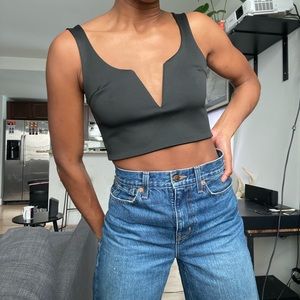 Black crop top